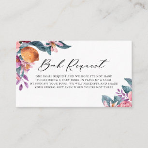 Carte de demande de Baby shower pour les oranges b