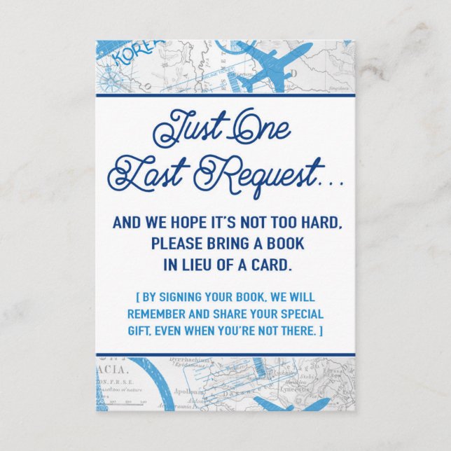 Carte de demande de Baby shower World Await (Devant)