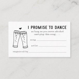 Carte de demande de chanson drôle pour invitation