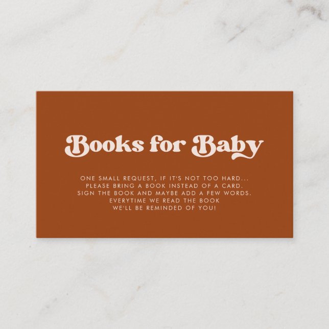 Carte de demande de réservation de Baby shower Ora (Devant)