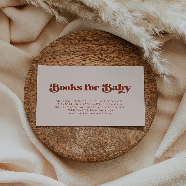 Carte de demande de réservation de Baby shower ros (Créateur téléchargé)