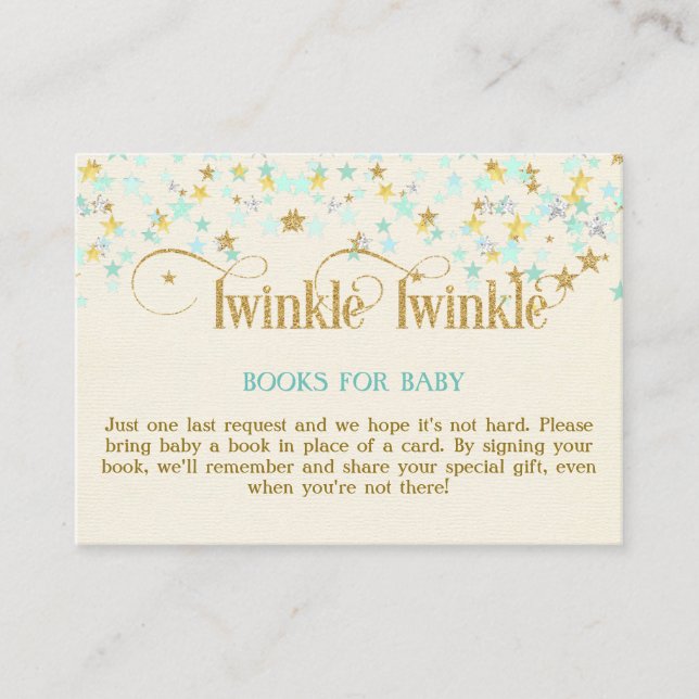 Carte de demande de réservation de livre d'or Twin (Devant)