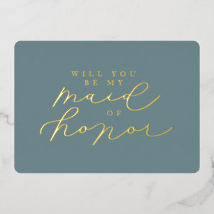 Carte de demande de témoin de mariage en feuille d