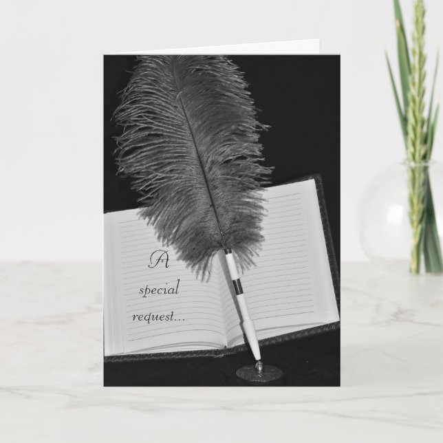 Carte de demande d'hôtesse de salle de réception (Devant)