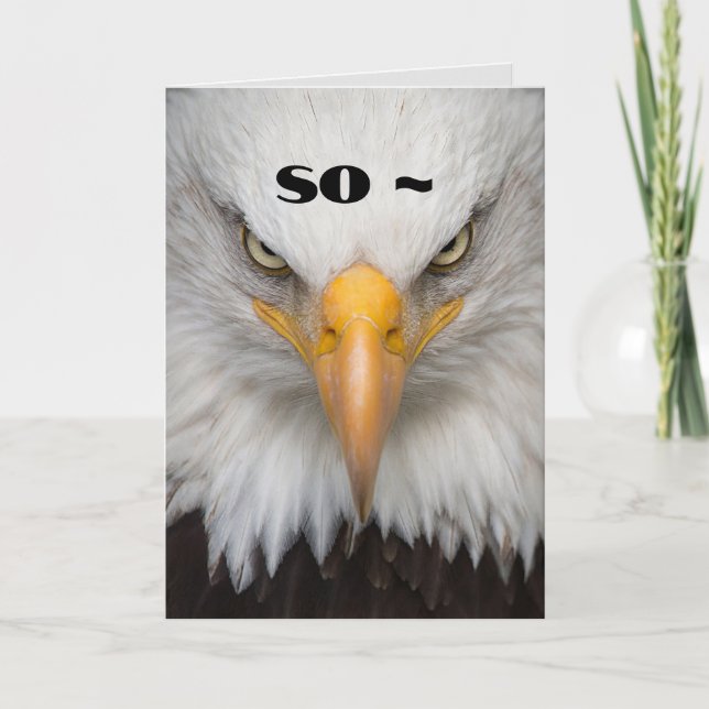 CARTE DE DÉSOLÉ FIERCE (Devant)