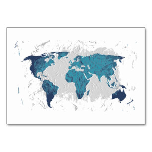 Carte de dessin créative du monde