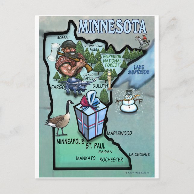 Carte de dessin du Minnesota (Devant)