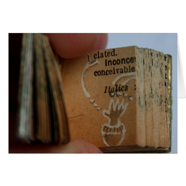 Carte de dessin manuel de dicofrAngle miniature li (Devant horizontal)