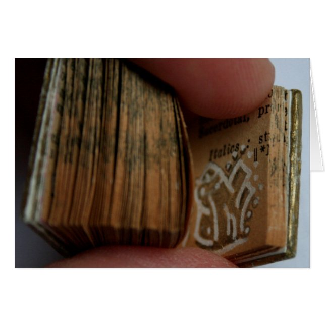 Carte de dessin sans titre du livre miniature Dico (Devant horizontal)