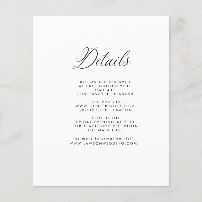 Carte de détails (Devant)