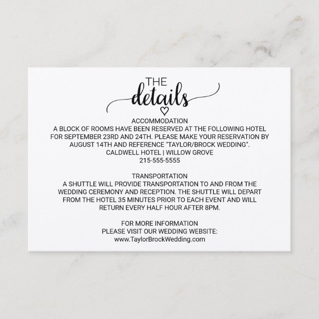 Carte de détails de calligraphie Kraft simple (Devant)