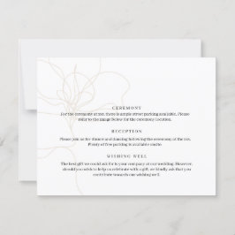 Carte de détails de fleur dessinée à la main