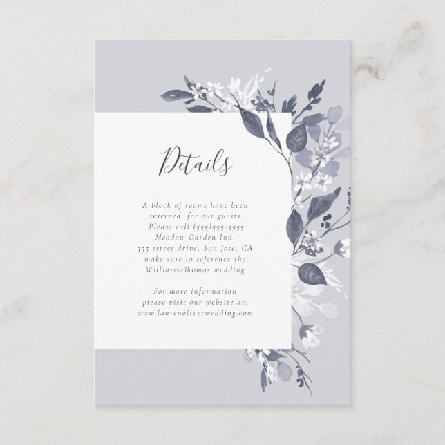 Carte de détails de la flore d'automne (Devant)