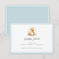 Carte de détails du registre de Little Duck Baby s