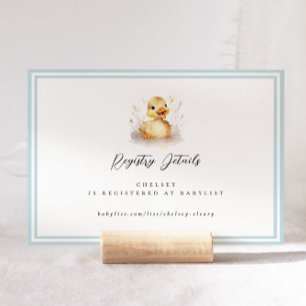 Carte de détails du registre de Little Duck Baby s