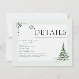 Carte de détails Mariage de Noël