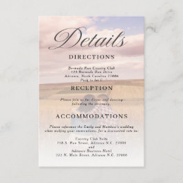 Carte de détails minimaliste simple Mariage photo