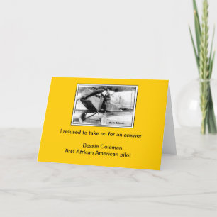 Carte de devis Bessie Coleman