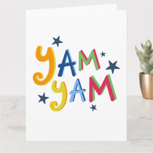 Carte de devis de pays noir Yam Yam