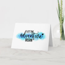 Carte de devis "Let the Adventure Begin"