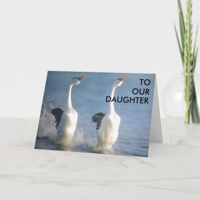 CARTE DE DIPLÔME "À NOTRE FILLE" (Devant)