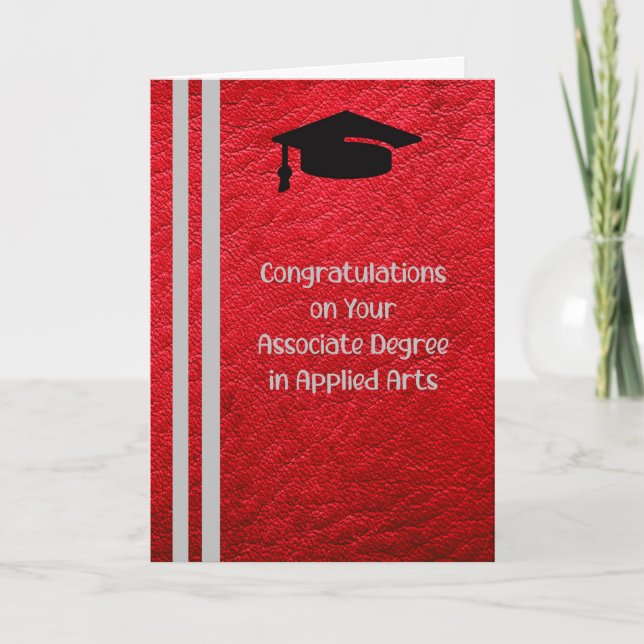 Carte de diplôme d'associé en arts appliqués (Devant)