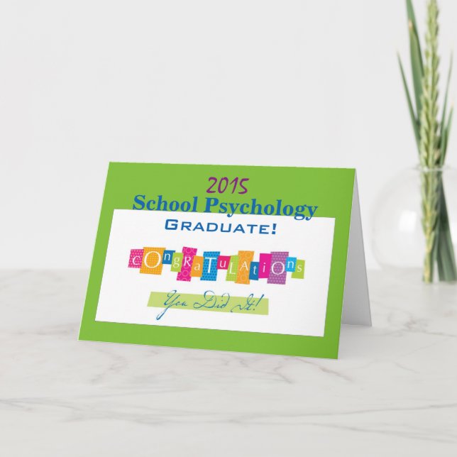 Carte de diplôme en psychologie scolaire (Devant)