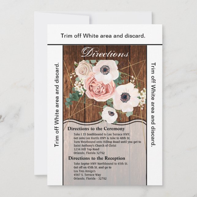 Carte de direction 3.5x6 Géométrique Pays Grange B (Devant)