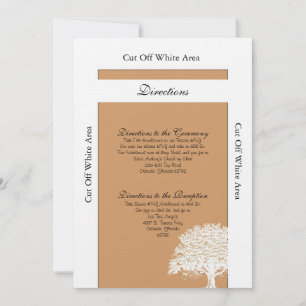 Carte de direction Brown/Mariage blanc de l'arbre 