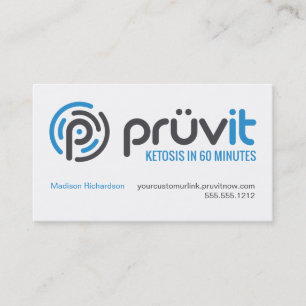Carte de distributeur de Pruvit