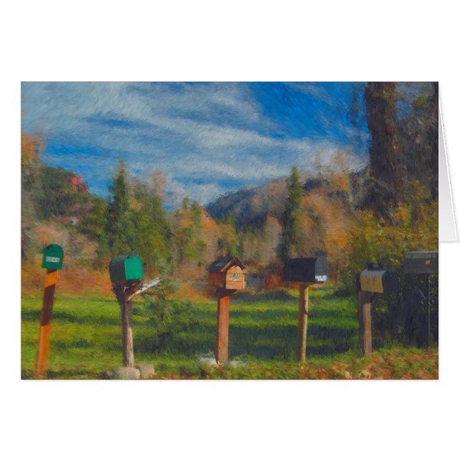 CARTE DE DISTRIBUTION DU COURRIER (Devant horizontal)