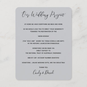 Carte de donation - forêt romantique