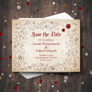 Carte de Donjon pour le Mariage de Joueurs de RPG