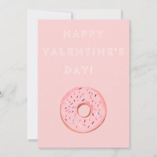 Carte de Donut de la Saint-Valentin