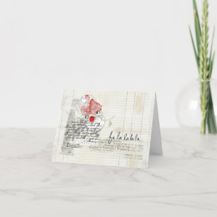 carte de doodle de noël de joyeux inhabituelle