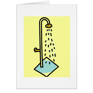 Carte de douche - humoristique