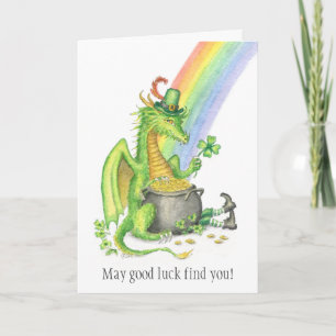 Carte de dragon de la Saint Patrick