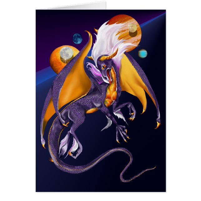 Carte de dragon de lavande (Devant)