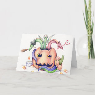 Carte de dragons de Halloween
