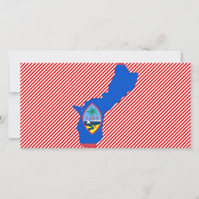 Carte de drapeau de Guam (Devant)