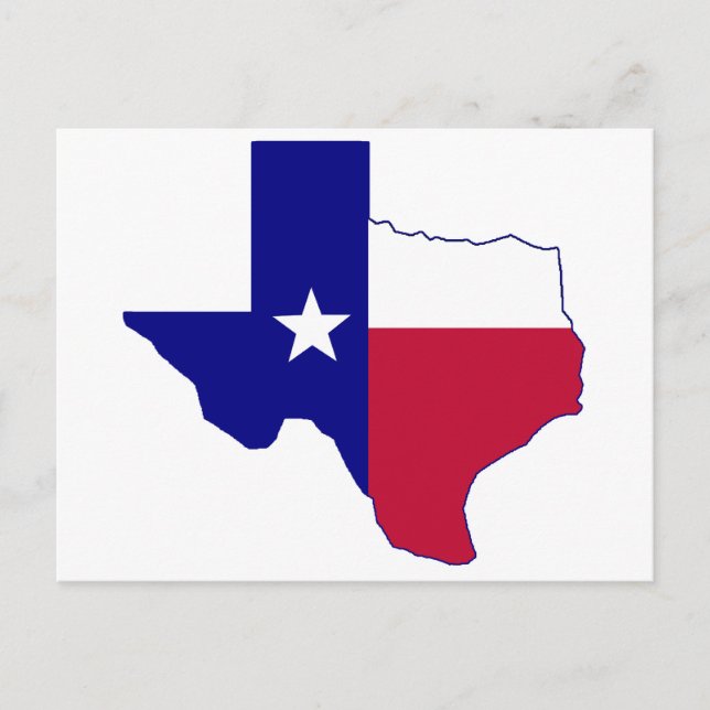 Carte de drapeau du Texas (Devant)