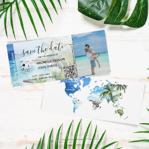 Carte de embarquement pour sauver la date Map Plag
