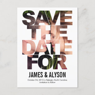 Carte de Faire-Part Chic de Date