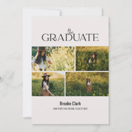 Carte de Faire-part d'affichage photo moderne