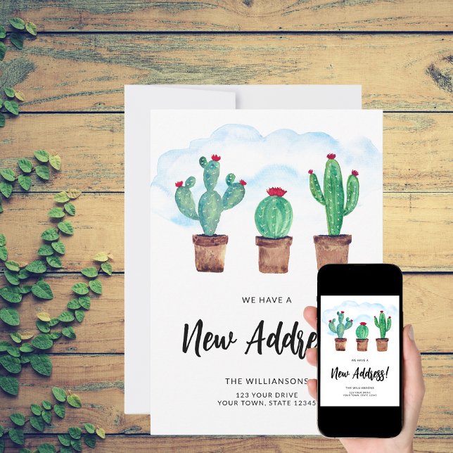 Carte de Faire-part de déplacement de nouvelle adr (Créateur téléchargé)