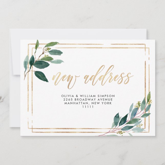 Carte de Faire-part de déplacement écologique mini (Devant)