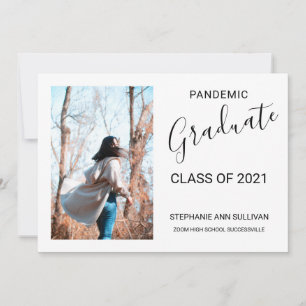 Carte de Faire-part de diplôme de photographie pan