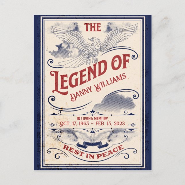 Carte de faire-part de funérailles pour ancien com (Devant)