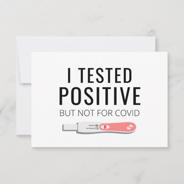 Carte de Faire-part de grossesse amusante pour le  (Devant)