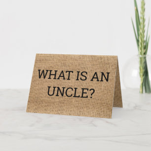 Carte de Faire-part de grossesse oncle pour frère